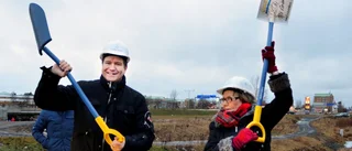 Byggnationen på gränsen står stilla