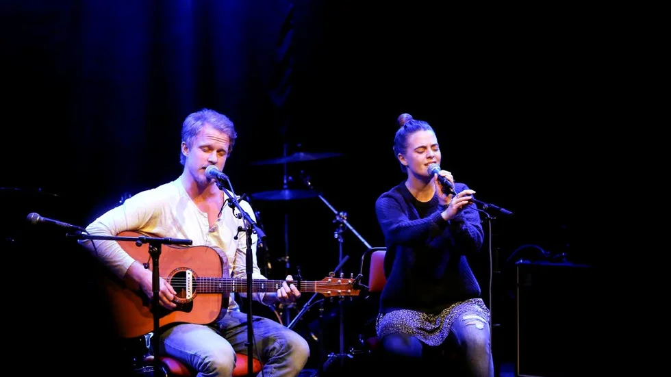 Stödfest. Ludvig Svartholm och Martina Lundberg var två av dem som uppträdde på Lillan.