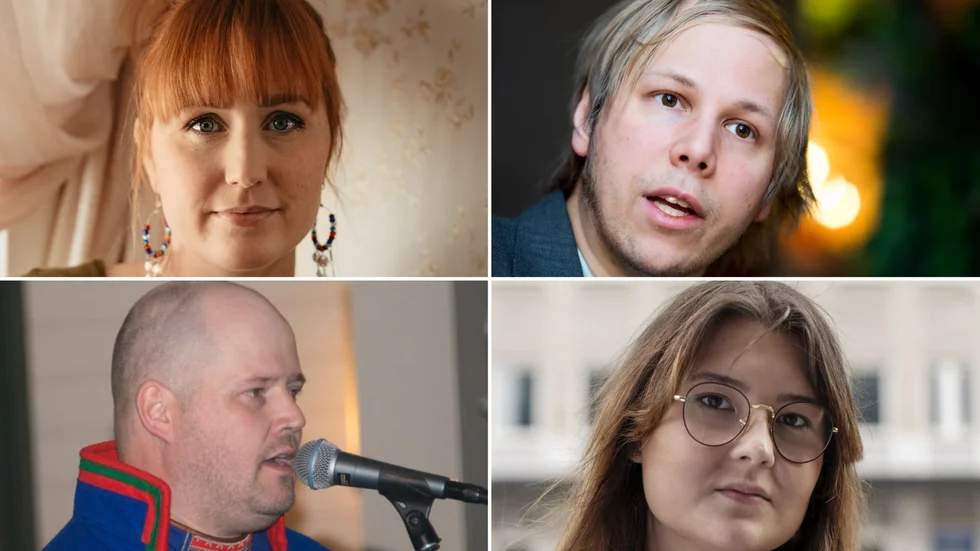 Tina Harnesk, David Väyrynen, Jörgen Stenberg och Ella Maria Nutti är några av de medverkande i Bágo in books i Jokkmokk.