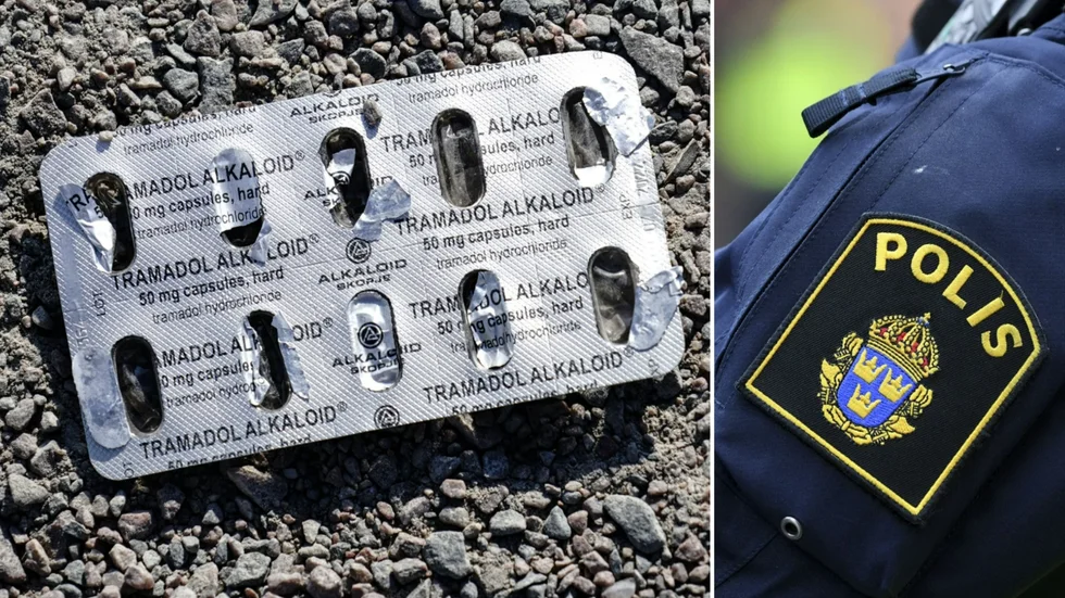 Över 190 tabletter av det narkotikaklassade läkemedlet tramadol, samt över 70 gram cannabis hittades i den väska som mannen slängde ifrån sig i ett slyparti. Bilden är en genrebild. 