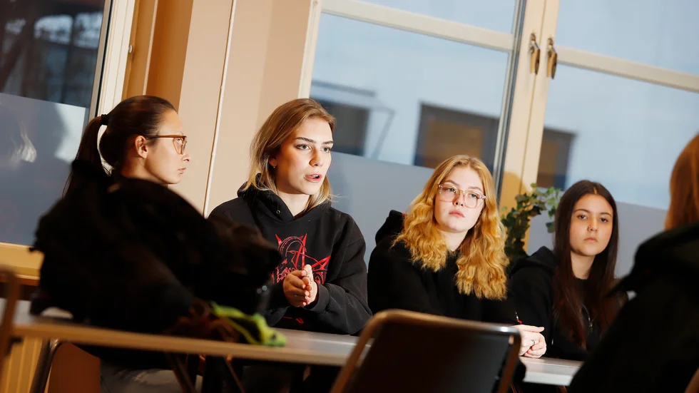 Zwaye Stec, Denize Bergvall, Natalie Kämpe och Amelia Pantzare är elever på Zetterbergsgymnasiet i Eskilstuna. 