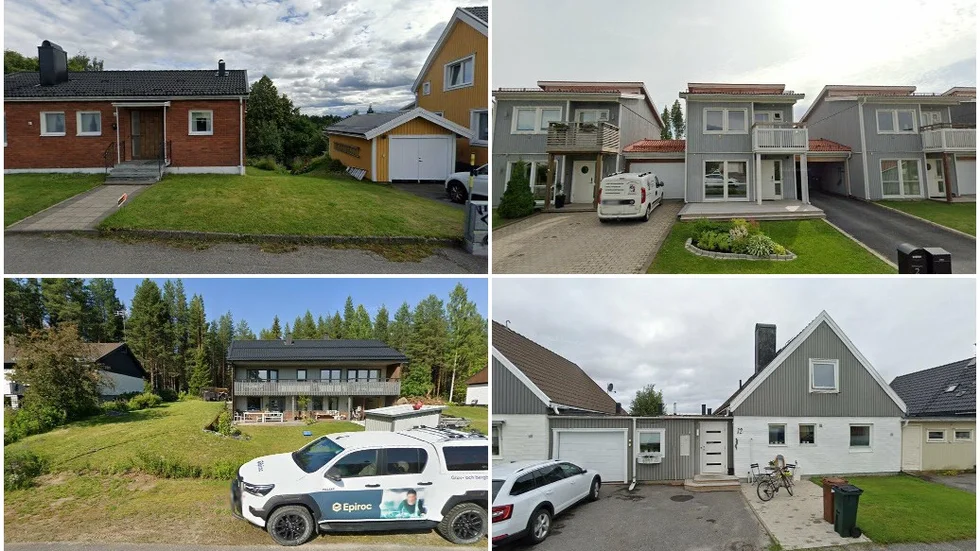 Rosgatan 22, Ballerinagatan 3, Hagtornsgatan 27 och Kurvstigen 12