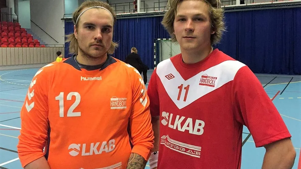 Duon. William Aspebo och August Wikander var Kiruna HK:s bästa spelare i förlustmatchen mot AIK.
