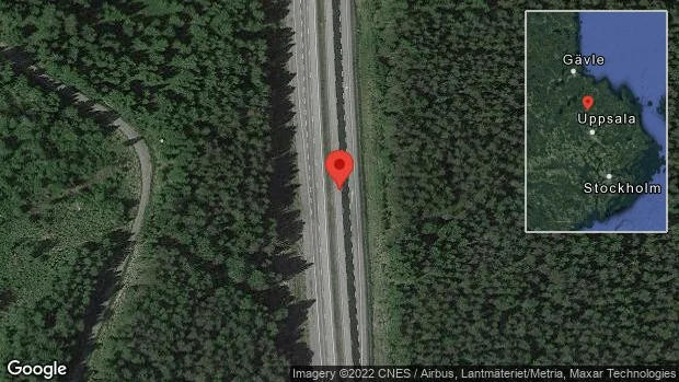 Trafikolycka med lastbil på E4