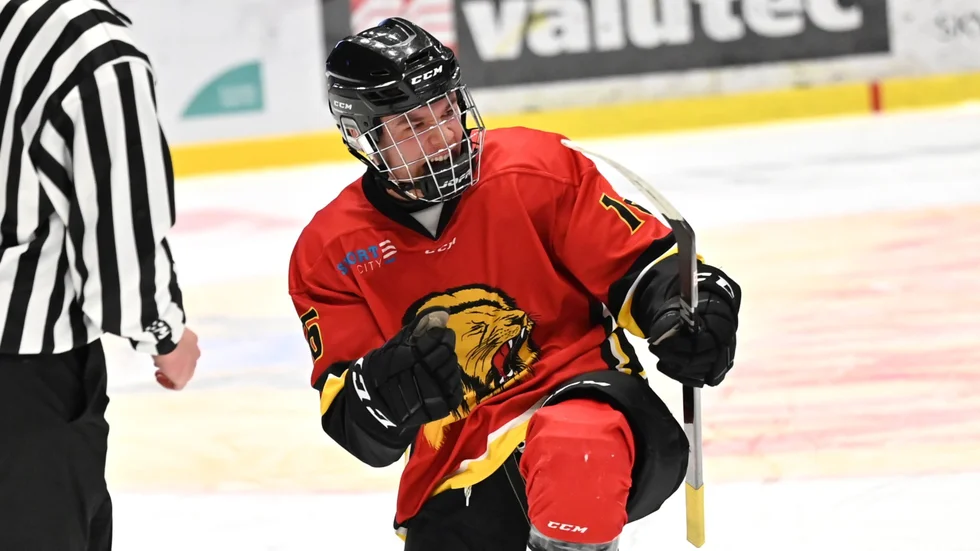 Kasper Kärr stod för ett av Lejons mål i kvalsegern mot Sollefteå.