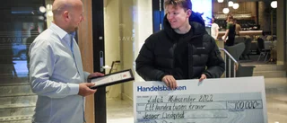 17-åringen trodde han skulle till tandläkaren – fick stipendium på 100 000 kronor i stället