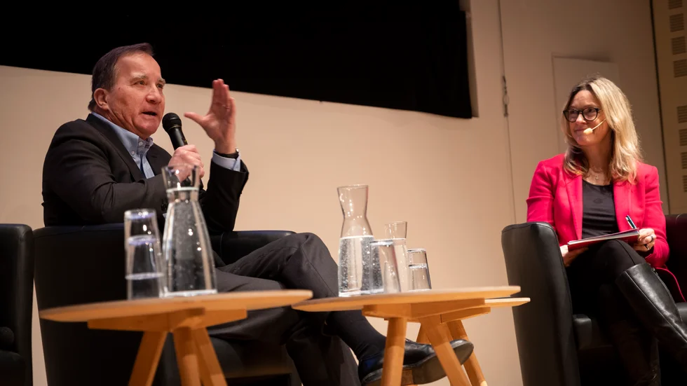 Tidigare statsministern Stefan Löfven (S) var hedersgäst och sist ut på scenen med moderatorn Lena Miranda. Löfven, som i oktober valdes till ny ordförande för Europeiska socialdemokratiska partiet och även är ordförande för Stockholms internationella fredsforskningsinstitut (SIPRI) gillade det han såg och hörde: "Det finns en grogrund i Östergötland för en väldigt bra utveckling – och därmed också nya jobb."