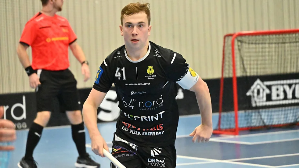 Max Granlund blev tvåmålsskytt när Gamla Stan utmanade Härnösand hela vägen.