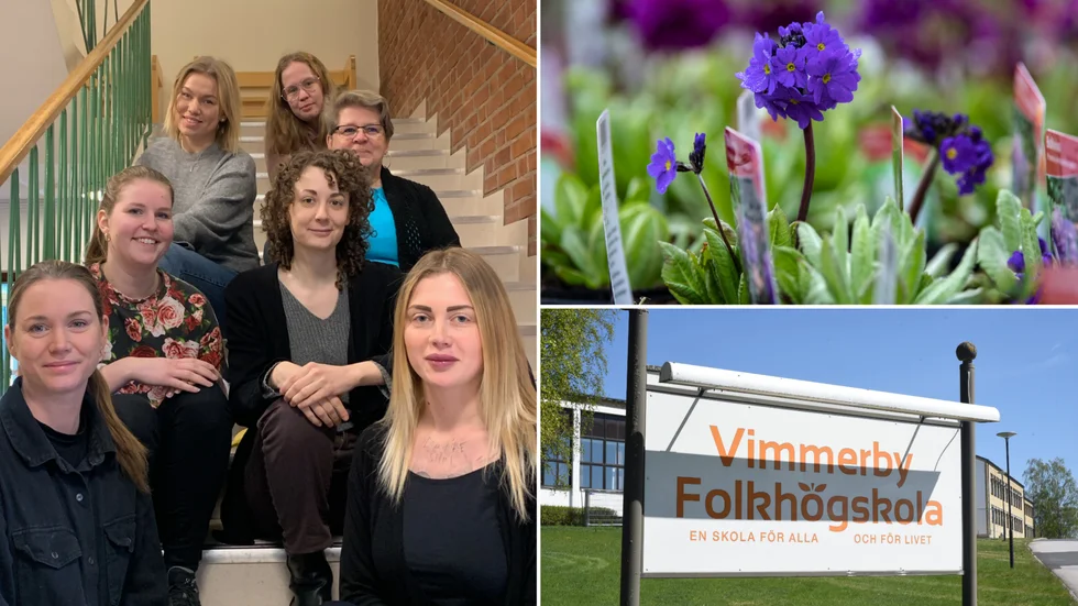 Eleverna som går utbildningen socialpedagog i år ett på Vimmerby Folkhögskola arrangerar vårmarknad.