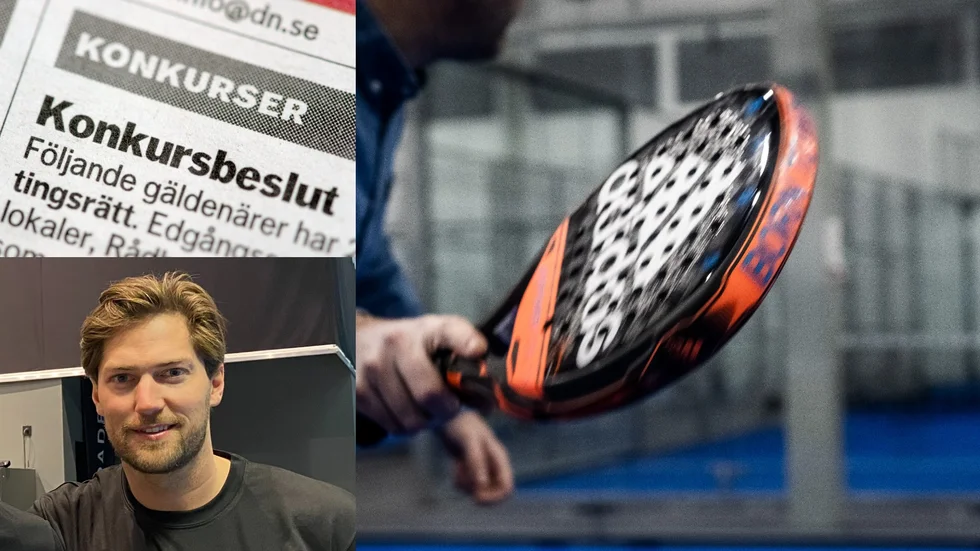 We are padel begär konkurs för sitt Enköpingsbaserade bolag.