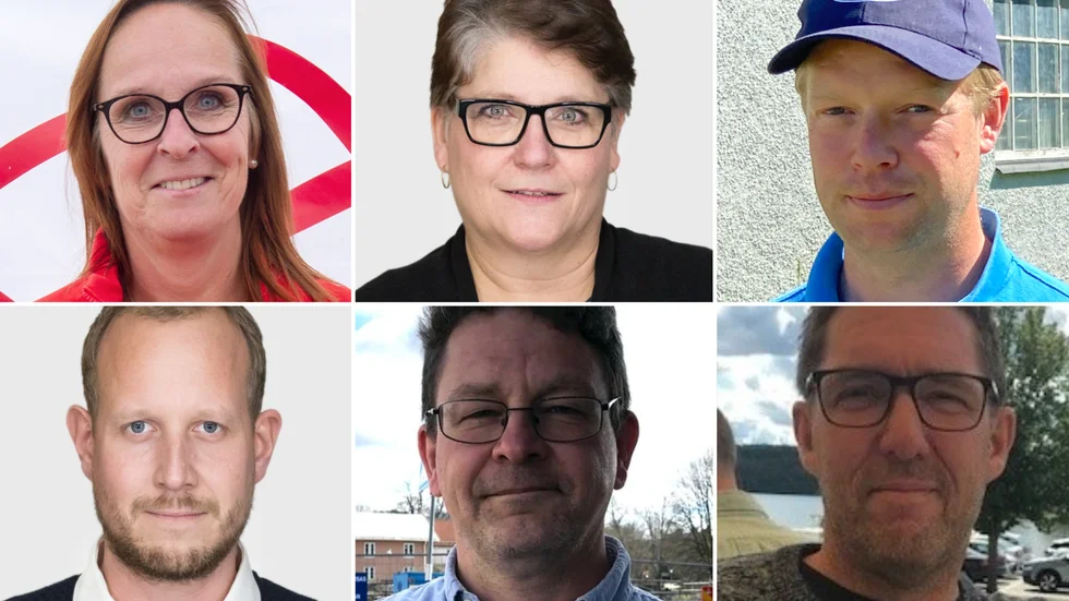 Carina Wallin (S), Anniola Nilsson (M), Johan Wachtmeister (M), Torbjörn Kock (S), Tommy Jonsson (M) och Björn Fredlund (S).