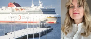 "Det blev ju luddigt" • Elin gick ombord färjan, åt middag, gick hem och sen ombord igen • Berättar om märkliga turen – ris och ros till DG