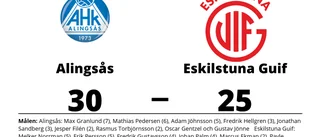 Eskilstuna Guif förlorade borta mot Alingsås