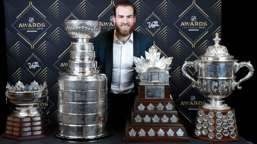Ryan O'Reilly var dominant NHL-säsongen 2018–2019. Nu lämnar han St Louis för Toronto. Arkivbild.