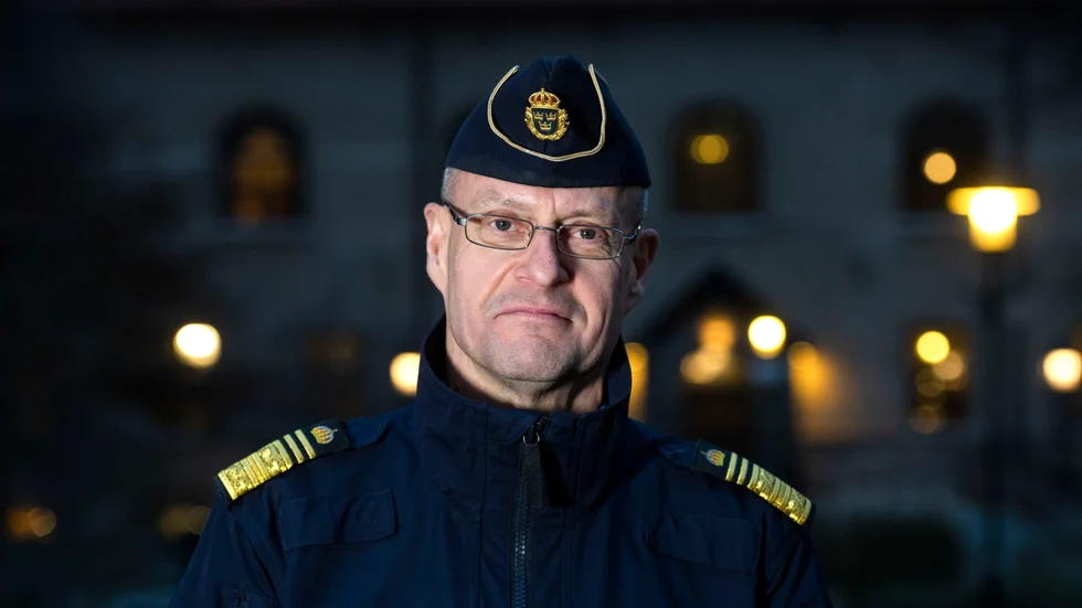 Mats Löfving, regionpolischef i Stockholm, är avliden. Arkivbild.