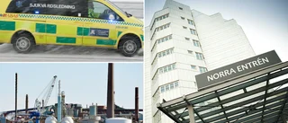 Man vårdas på Nus efter arbetsplatsolycka på Rönnskär
