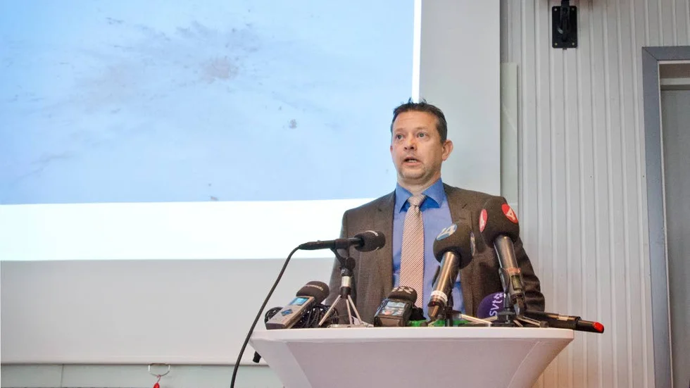 KOMMISSIONEN. Ordförande i haveriutredningar Jonas Bäckstrand.
