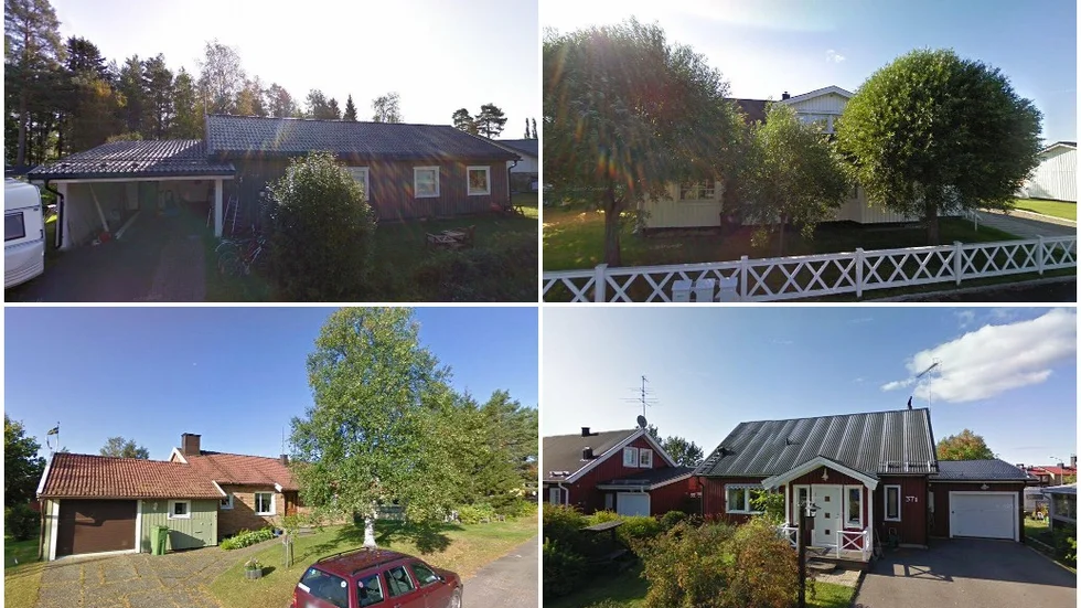 Svanövägen 5, Bärgarstigen 26, Virkesvägen 2 och Kantorsvägen 37B