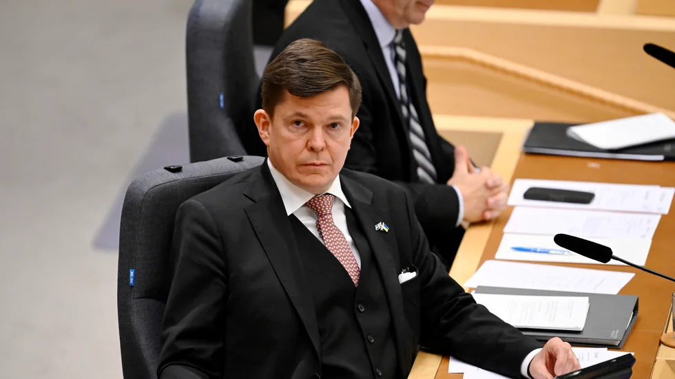 Riksdagens talman Andreas Norlén (M). Arkivbild.