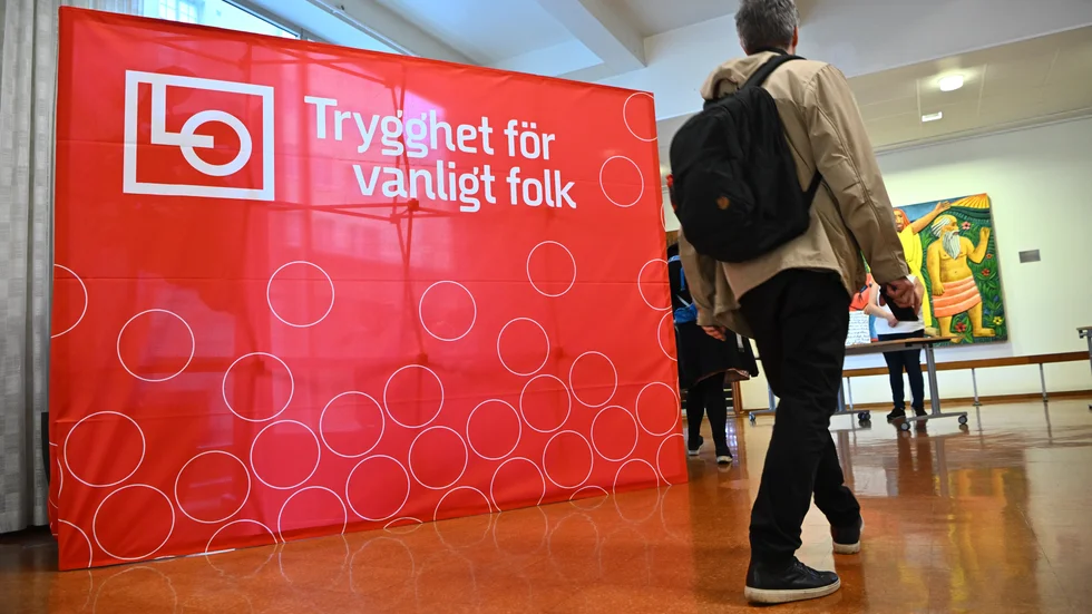 LO:s representantskap samlas i ABF-huset och LO-förbunden fastslog under hösten gemensamma krav inför avtalsrörelsen 2023. Arkivbild.