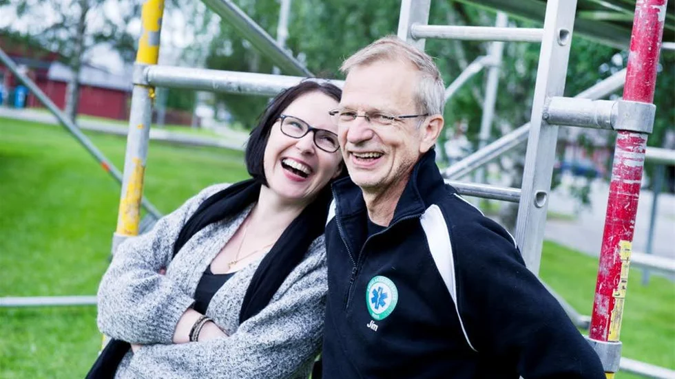 Beatrice och Jim Öman från föreningen Rocket 88 & The Rockettes tror på en stor uppslutning under den första Blues och Retrofestivalen. "Uppskattningsvis tror vi på runt 1000 personer, publikmässigt." Foto: Linnéa Bergenudd