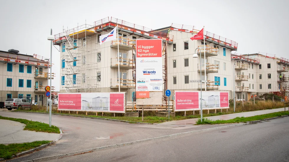 Nybyggandet av bostäder måste öka på Gotland, skriver krönikören. På bilden: Gotlandshems Signallottan 2 som använts som genrebild och därmed inte har något med krönikans text att göra.