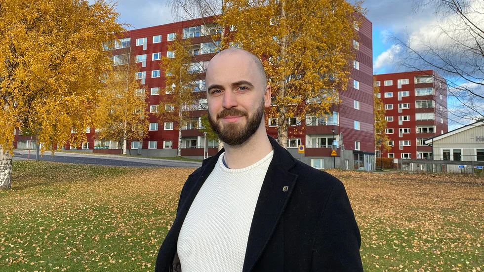 Adam Horn af Åminne forskar på Överkalixdialekten.