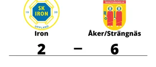 Åker/Strängnäs vann avgörande matchen mot Iron