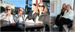 Uteserveringarna öppnade för året: "Härligt med sol"