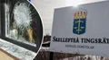Rasade efter pizza-incident – ristade in skällsord i ytterdörr