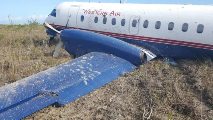 Olycka. Den 7 februari förra året inträffade en olycka med ett Saab 340A.