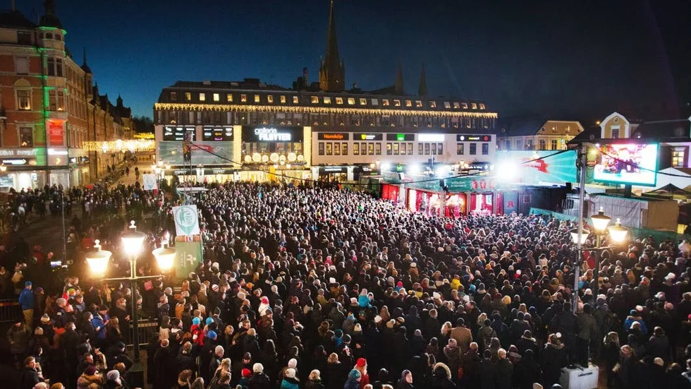 Under Musikhjälpens vecka var Stora torget en kokande gryta.