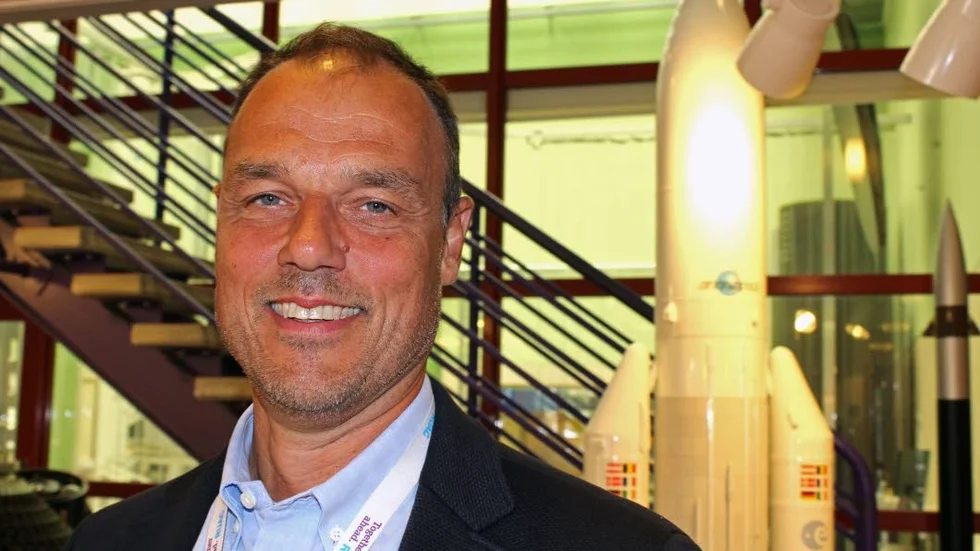 Glad över order. Jörgen Remmelg, platschef på Ruag Space i Linköping.