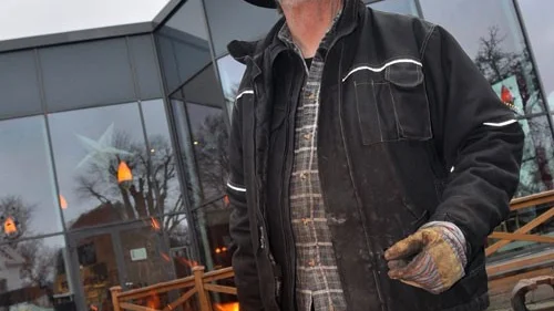 Smeden Ulf Andersson fanns på plats på Näs.