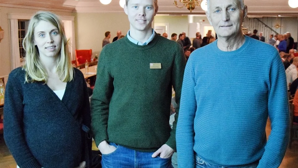 Kvällens föreläsare. Malin Samuelsson, Joakim Svensson samt Arne Andersson.