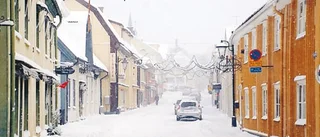 Snön vräkte ner över Vimmerby