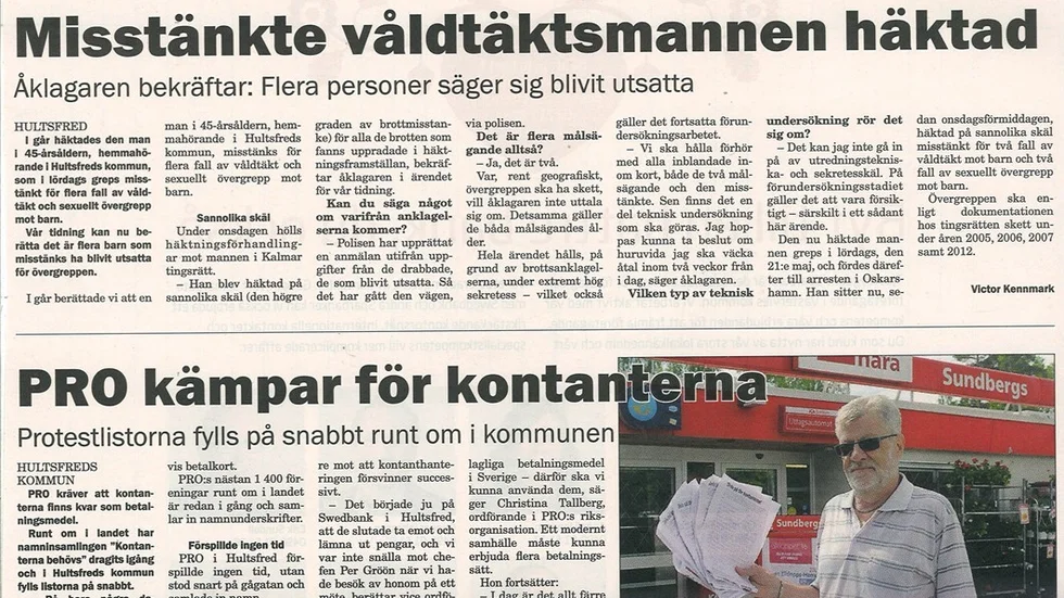 Vimmerby Tidning den 26 maj.