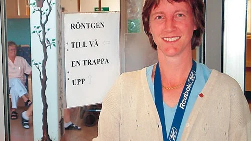 Lena Käcker-Johansson fortsätter att kämpa för att behålla röntgenavdelningen i Kisa. Foto: Jan Björkegren