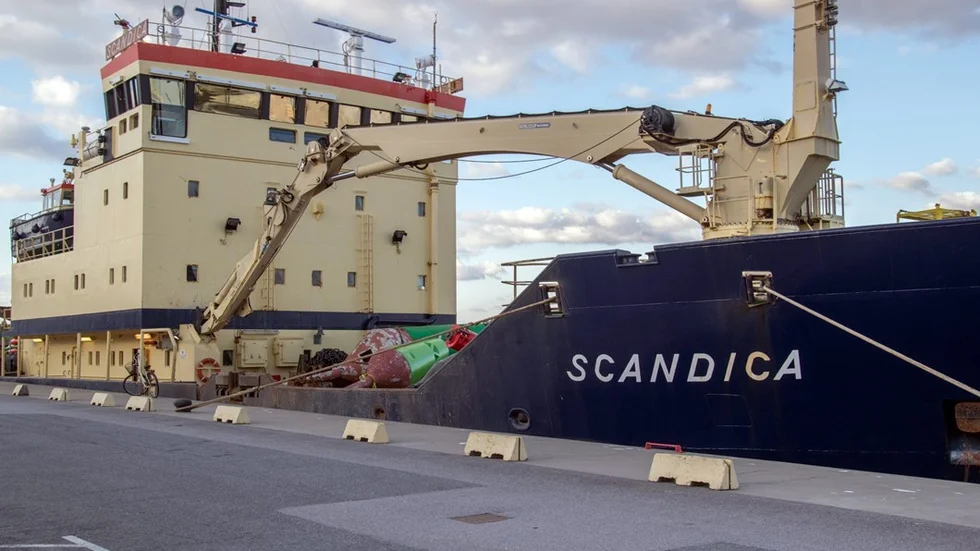 Scandica låg vid kaj i helgen. Foto: Roger M Carlsson
