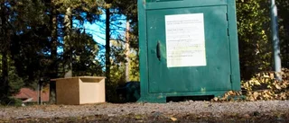 Insamlingsboxar sågades upp
