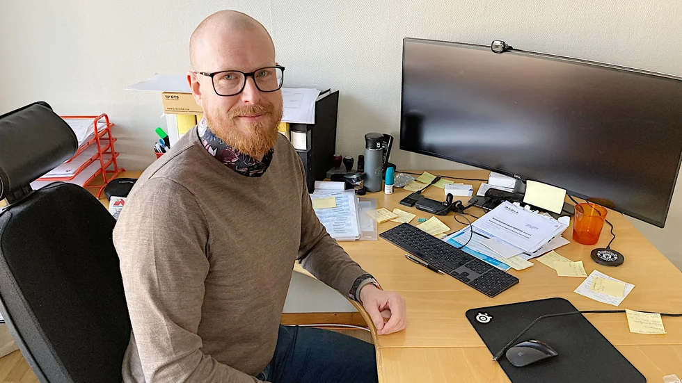 Andreas Westerberg, vd för Bodens stadsnät, sitter numera med sitt kontor på Hantverksgatan. "Vi har bättre möjlighet med lagermöjligheter här".