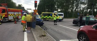 Trafikolycka orsakade trafikstopp