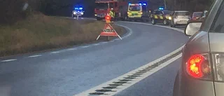 BLÅLJUS: Trafikolycka på riksväg 23/34