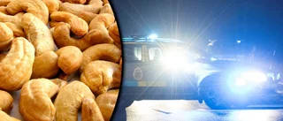 Stal cashewnötter bland återvinning