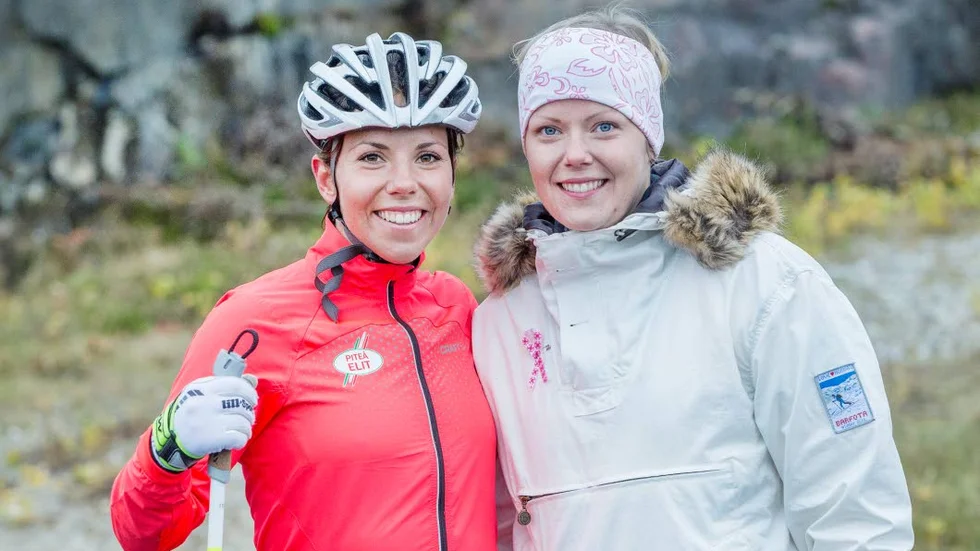 Charlotte och Cecilia Kalla under ett läger i Sollefteå för några år sedan.