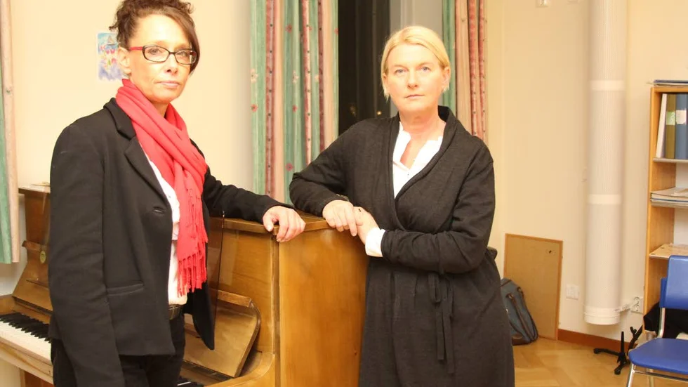 Varslar. Marianne Lindh och Ulrika Klaar i Kulturskolan i Åtvidaberg måste nu varsla skolans musikpedagoger.
