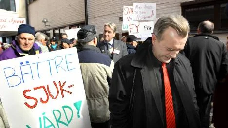 Trots protester lyckades inte Haparanda övertyga landstingspolitikerna att behålla obs-platserna.   FOTO: Bengt-Åke Persson