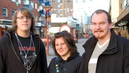 Tobias Larsson, Petra Aspenfjäll och Hendrik Andersson, alla medlemmar i Bodens ungdomsråd.FOTO: leif hammarström