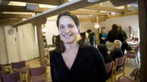 Anna-Lena Gustavsson lyssnade på Arbetsförmedlingen men ser det som en svår uppgift att leda arbetssökande till nya jobb under lågkonjunkturen. FOTO: Kurt Engström