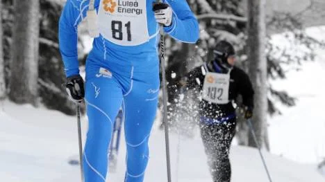 Tommy Ljung drog tätklungan under större delen av Kronanloppet.